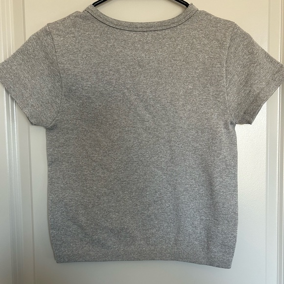 Gray Short Sleeve Top - Picture 3 of 3